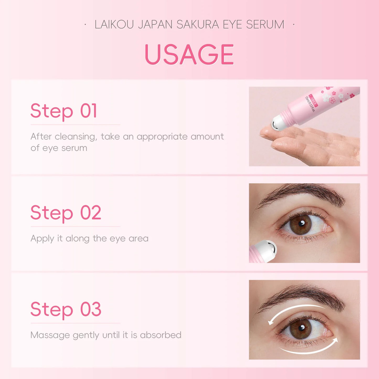 Sakura Eye Serum Roller