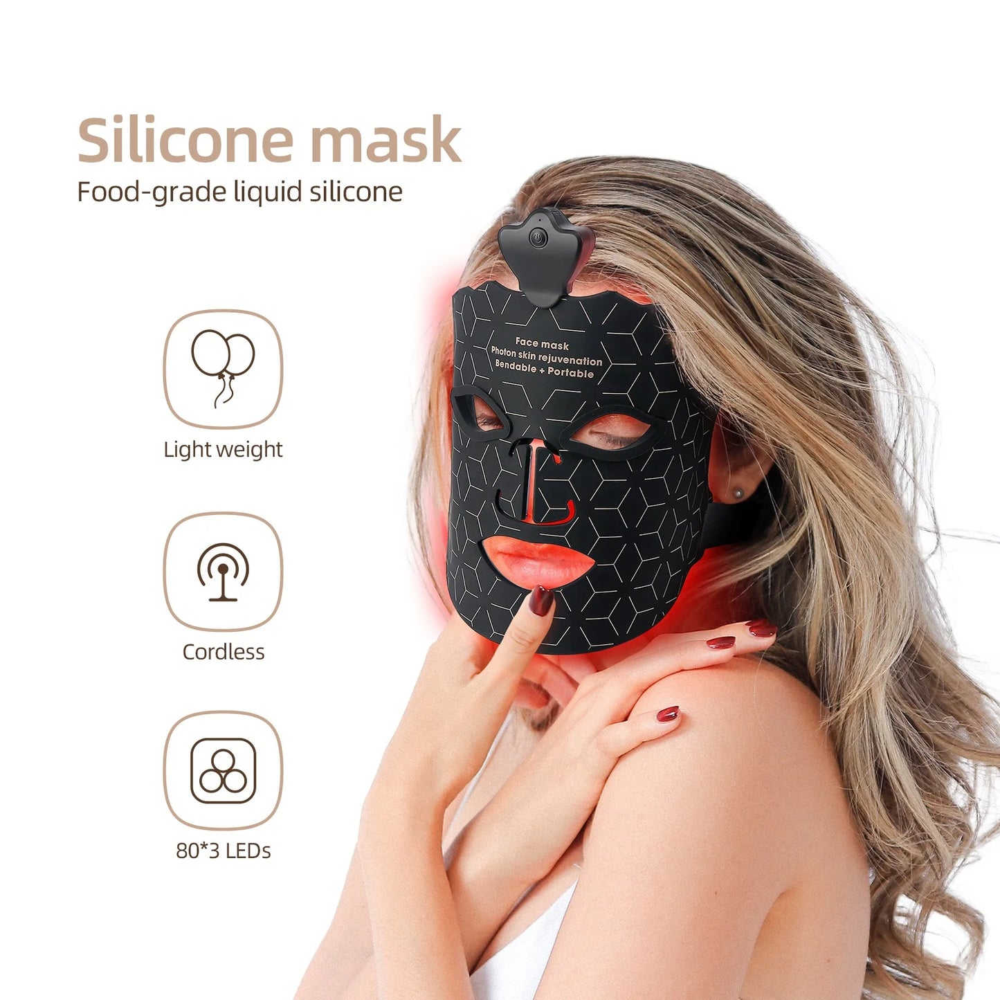 7-in-1 Silicone LED Face Mask