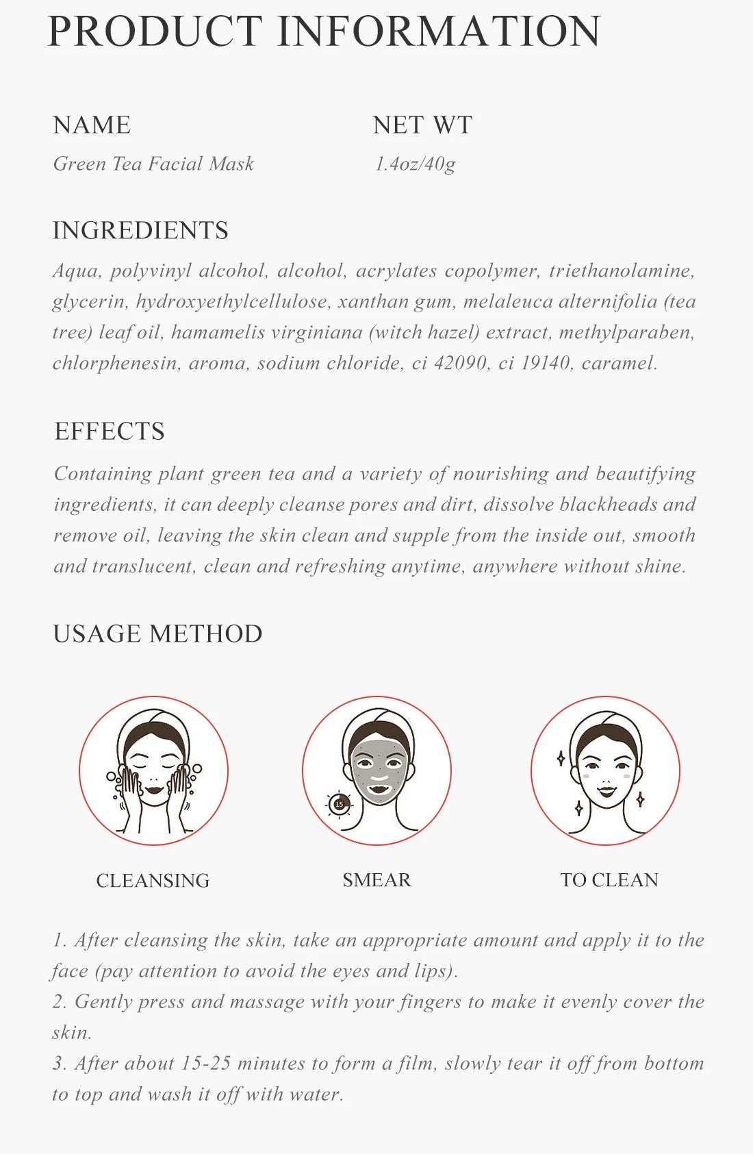 Green Tea Deep Pore Cleansing Mask